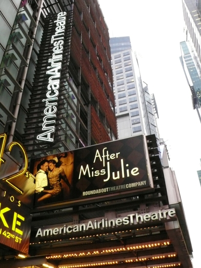 Photo Coverage: The 'AFTER MISS JULIE' Theatre Marquee Debuts On 42nd St! Image