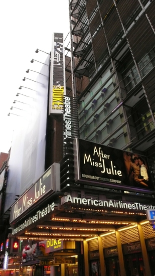 Photo Coverage: The 'AFTER MISS JULIE' Theatre Marquee Debuts On 42nd St! Image