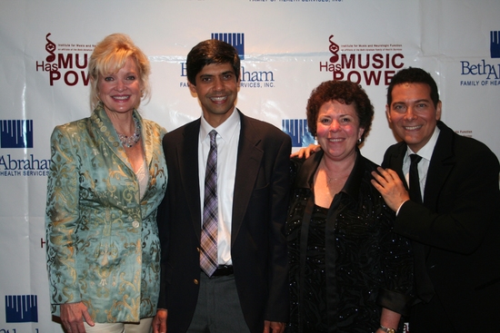 Christine Ebersole, Aniruddh Patel Ph.D, Concetta Tomaino and Michael Feinstein Photo