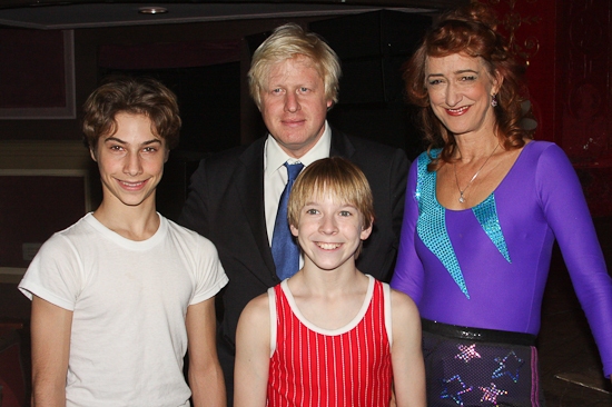 Photo Coverage: Mayor of London Boris Johnson Visits Broadway's BILLY ELLIOT! Image
