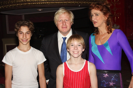 Photo Coverage: Mayor of London Boris Johnson Visits Broadway's BILLY ELLIOT! Image