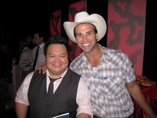 BroadwayWorld's Michael Lawrence Quintos with Brian Patrick Murphy Photo