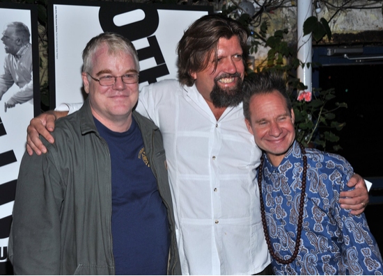 Philip Seymour Hoffman, Oskar Eustis and Peter Sellars Photo