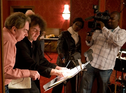 Photo Flash: Andrew Lloyd Webber Rehearses THE BOYS IN THE PHOTOGRAPH 