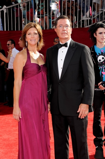 Evelyn McGee and husband Stephen Colbert  Photo