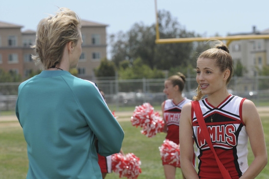 Jane Lynch and Dianna Agron Photo