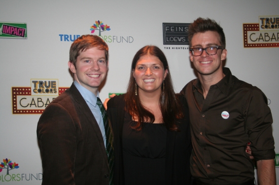 Co-Founders of Broadway Impact; Rory O'Malley, Jenny Kanelos and Gavin Creel Photo