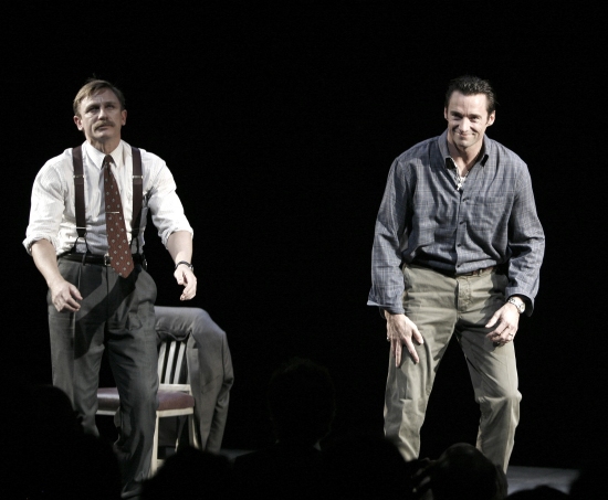 Photo Flashback: A STEADY RAIN Starring Jackman & Craig Opening Night Curtain Call Image