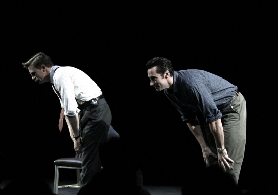 Photo Flashback: A STEADY RAIN Starring Jackman & Craig Opening Night Curtain Call Image