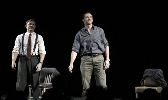 Photo Flashback: A STEADY RAIN Starring Jackman & Craig Opening Night Curtain Call Image