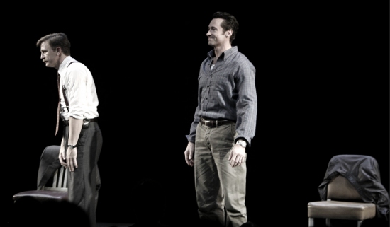 Photo Flashback: A STEADY RAIN Starring Jackman & Craig Opening Night Curtain Call Image