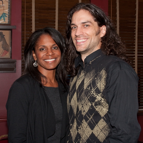 Photo Coverage: HAIR Stars Gavin Creel and Will Swenson Unveil Their Sardi's Portraits Image