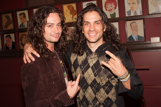 Photo Coverage: HAIR Stars Gavin Creel and Will Swenson Unveil Their Sardi's Portraits Image