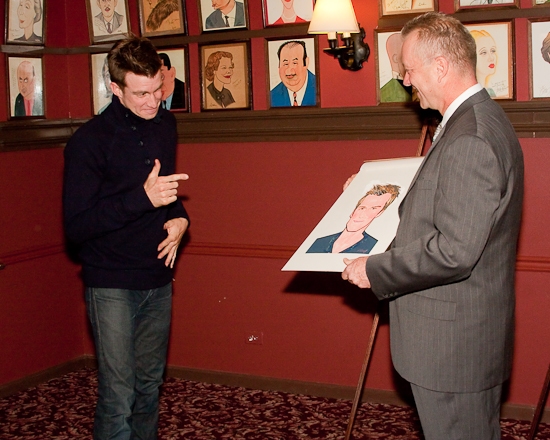 Photo Coverage: HAIR Stars Gavin Creel and Will Swenson Unveil Their Sardi's Portraits Image