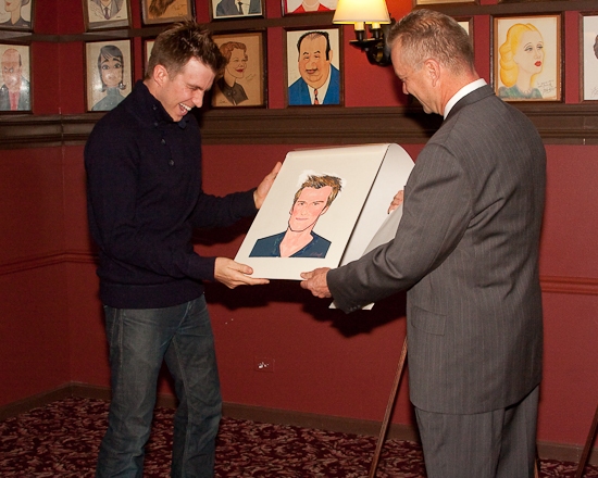 Photo Coverage: HAIR Stars Gavin Creel and Will Swenson Unveil Their Sardi's Portraits Image