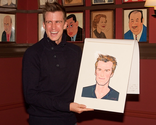 Photo Coverage: HAIR Stars Gavin Creel and Will Swenson Unveil Their Sardi's Portraits Image