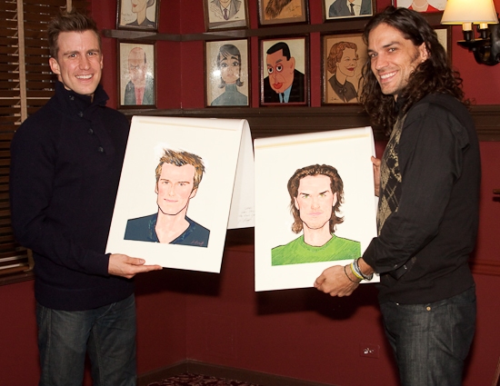 Photo Coverage: HAIR Stars Gavin Creel and Will Swenson Unveil Their Sardi's Portraits Image