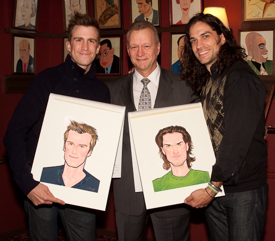 Photo Coverage: HAIR Stars Gavin Creel and Will Swenson Unveil Their Sardi's Portraits Image