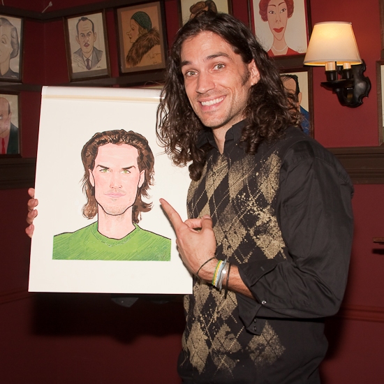Photo Coverage: HAIR Stars Gavin Creel and Will Swenson Unveil Their Sardi's Portraits Image