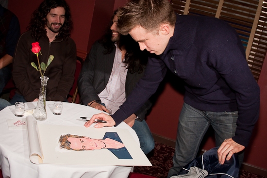 Photo Coverage: HAIR Stars Gavin Creel and Will Swenson Unveil Their Sardi's Portraits Image