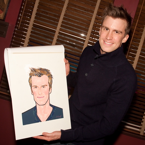 Photo Coverage: HAIR Stars Gavin Creel and Will Swenson Unveil Their Sardi's Portraits Image