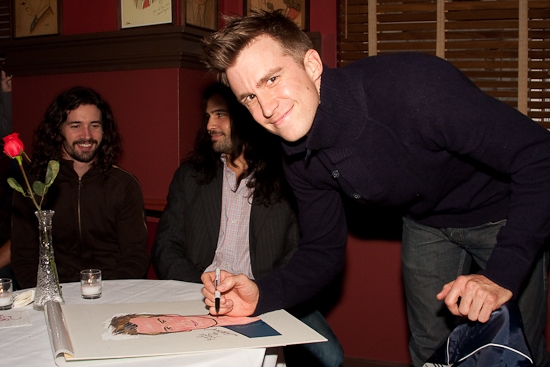 Photo Coverage: HAIR Stars Gavin Creel and Will Swenson Unveil Their Sardi's Portraits Image