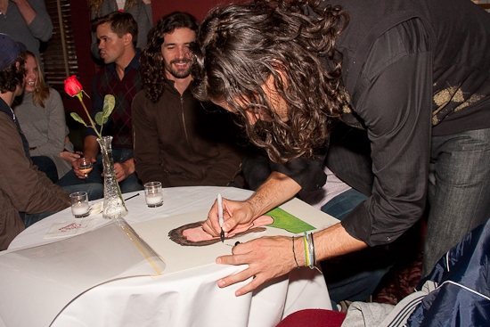 Photo Coverage: HAIR Stars Gavin Creel and Will Swenson Unveil Their Sardi's Portraits Image