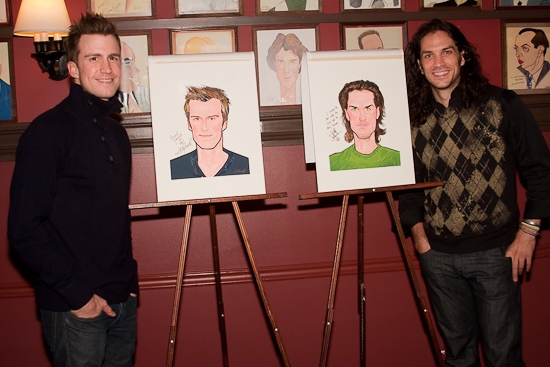 Photo Coverage: HAIR Stars Gavin Creel and Will Swenson Unveil Their Sardi's Portraits Image