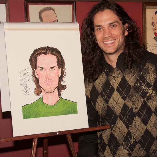 Photo Coverage: HAIR Stars Gavin Creel and Will Swenson Unveil Their Sardi's Portraits Image