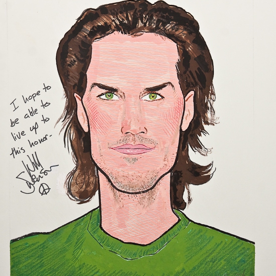Photo Coverage: HAIR Stars Gavin Creel and Will Swenson Unveil Their Sardi's Portraits Image