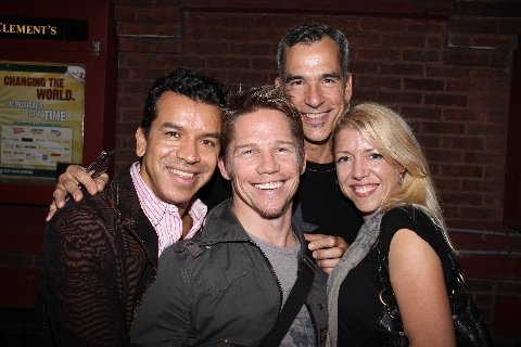 Photo Flash: Mitchell, Trujillo & Devine Visit NYMF's UNDER FIRE Image