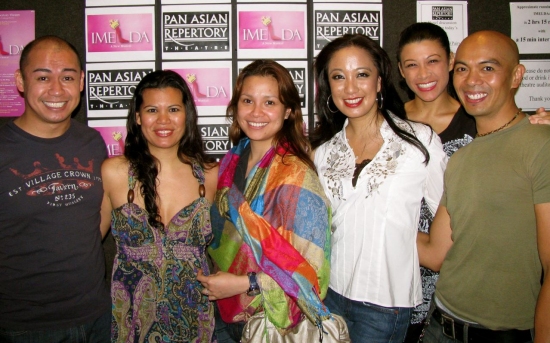 Brian Jose, Liz Casasola, Lea Salonga, Jaygee Macapugay, Angelica-Lee Aspiras and Mel Sagrado Maghuyop at 