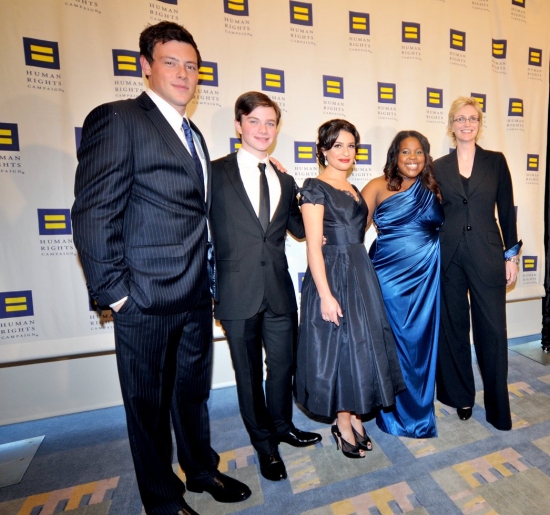 Cory Monteith, Chris Colfer, Lea Michele, Amber Riley and Jane Lynch Photo