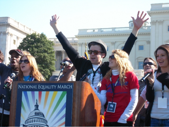 Photo Flash: HAIR at the National Equality March in Washington, D.C. Image