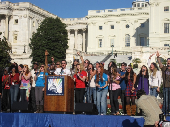 Photo Flash: HAIR at the National Equality March in Washington, D.C. Image