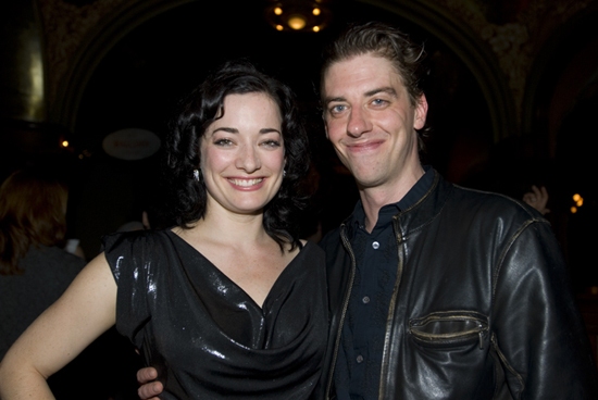 Laura Michelle Kelly and Christian Borle Photo