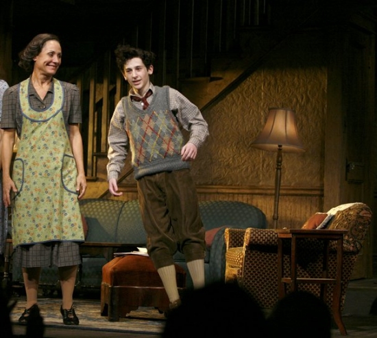 Laurie Metcalf and Noah Robbins Photo