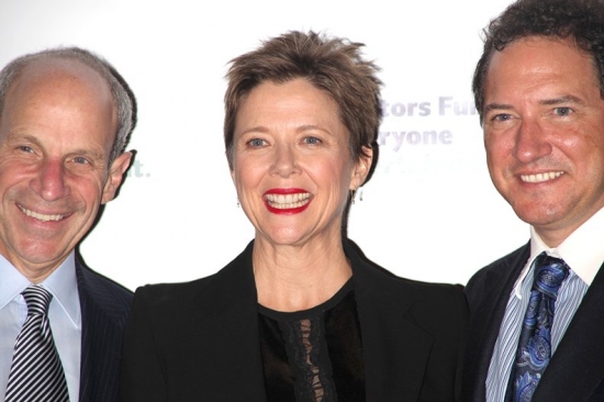 Jonathan Tisch, Annette Bening and Kevin McCollum Photo