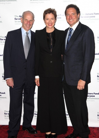Jonathan Tisch, Annette Bening and Kevin McCollum Photo