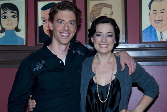 Photo Coverage: MARY POPPINS Stars Laura Michelle Kelly and Christian Borle Meet the Press at Sardi's Image