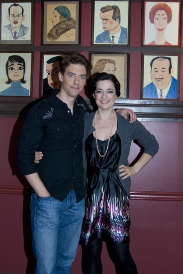 Photo Coverage: MARY POPPINS Stars Laura Michelle Kelly and Christian Borle Meet the Press at Sardi's Image