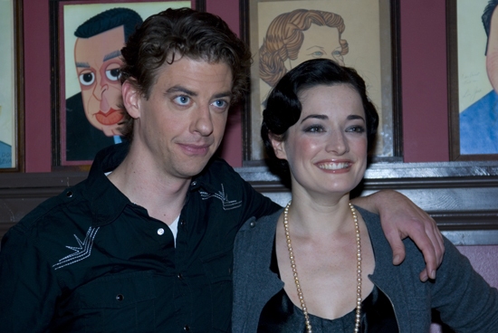Photo Coverage: MARY POPPINS Stars Laura Michelle Kelly and Christian Borle Meet the Press at Sardi's Image