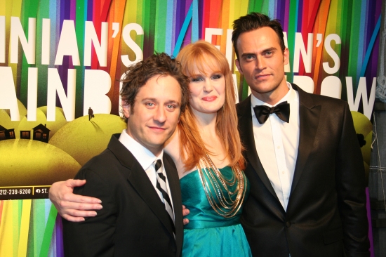 Christopher Fitzgerald, Kate Baldwin and Cheyenne Jackson Photo