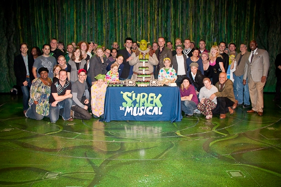 Photosback Shrek The Musical Celebrates One Year On Broadway And