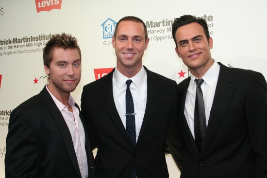 Lance Bass, Rob Smith and Cheyenne Jackson Photo