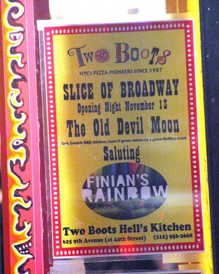 Photo Coverage: Two Boots Pizza Hosts FINIAN's RAINBOW for 'A Slice of Broadway' Image