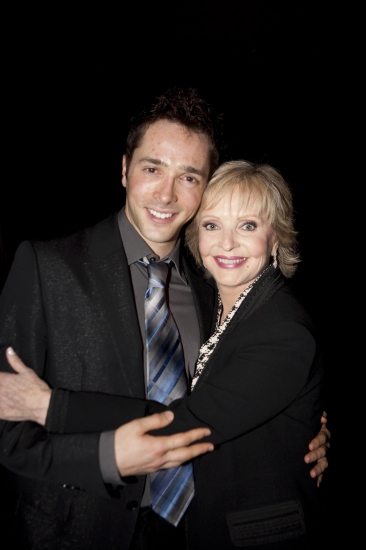 Yuval David receives his hug from Florence Henderson
 Photo