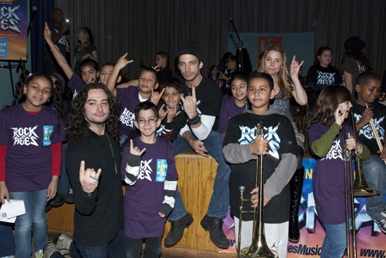 Photo Coverage: ROCK OF AGES and VH1 Save The Music Visit PS/IS 111 Image