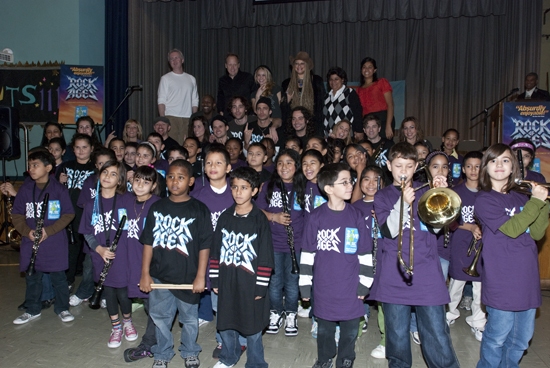 Photo Coverage: ROCK OF AGES and VH1 Save The Music Visit PS/IS 111 Image