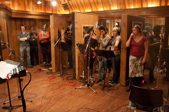 Photo Coverage: In the Recording Studio with the Cast of MEMPHIS!; Recording Available 12/11! Image